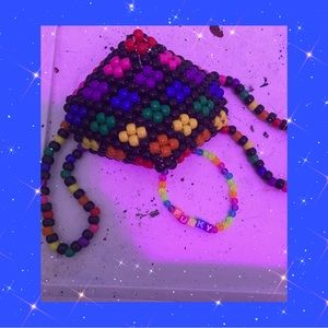 Funky bracelet plus rainbow mask<3